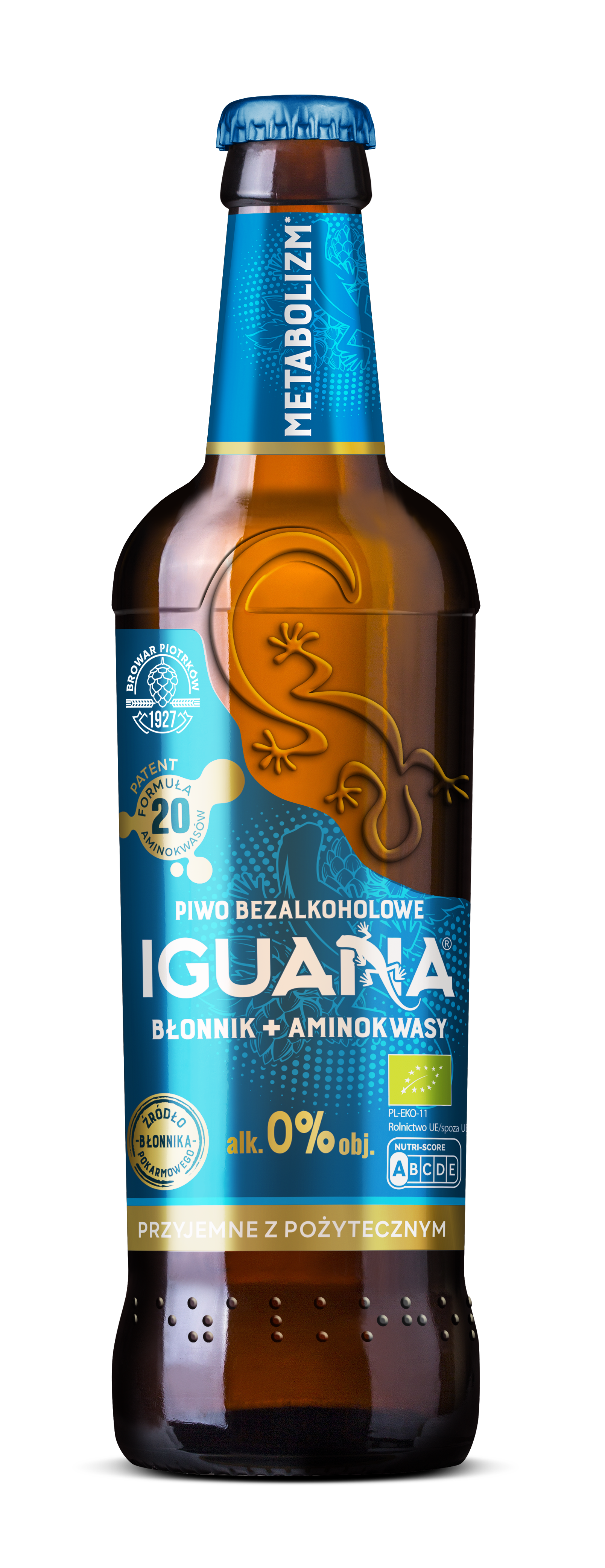 IGUANA Błonnik+Aminokwasy Piwo bezalkoholowe (butelka bezzwrotna) BIO