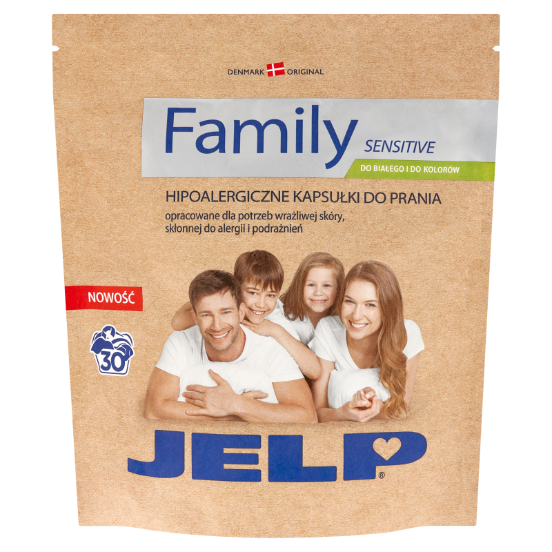 JELP FAMILY Kapsułki do prania bieli i koloru 30 szt.