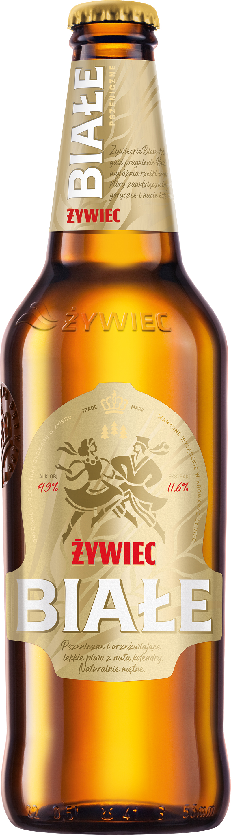 ŻYWIEC BIAŁE Piwo Pszeniczne (cena zawiera 1 zł kaucji za butelkę)