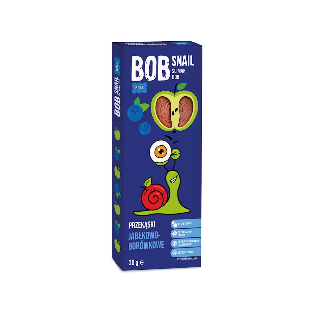 BOBSNAIL Przekąska jabłkowo-borówkowa frisco.pl