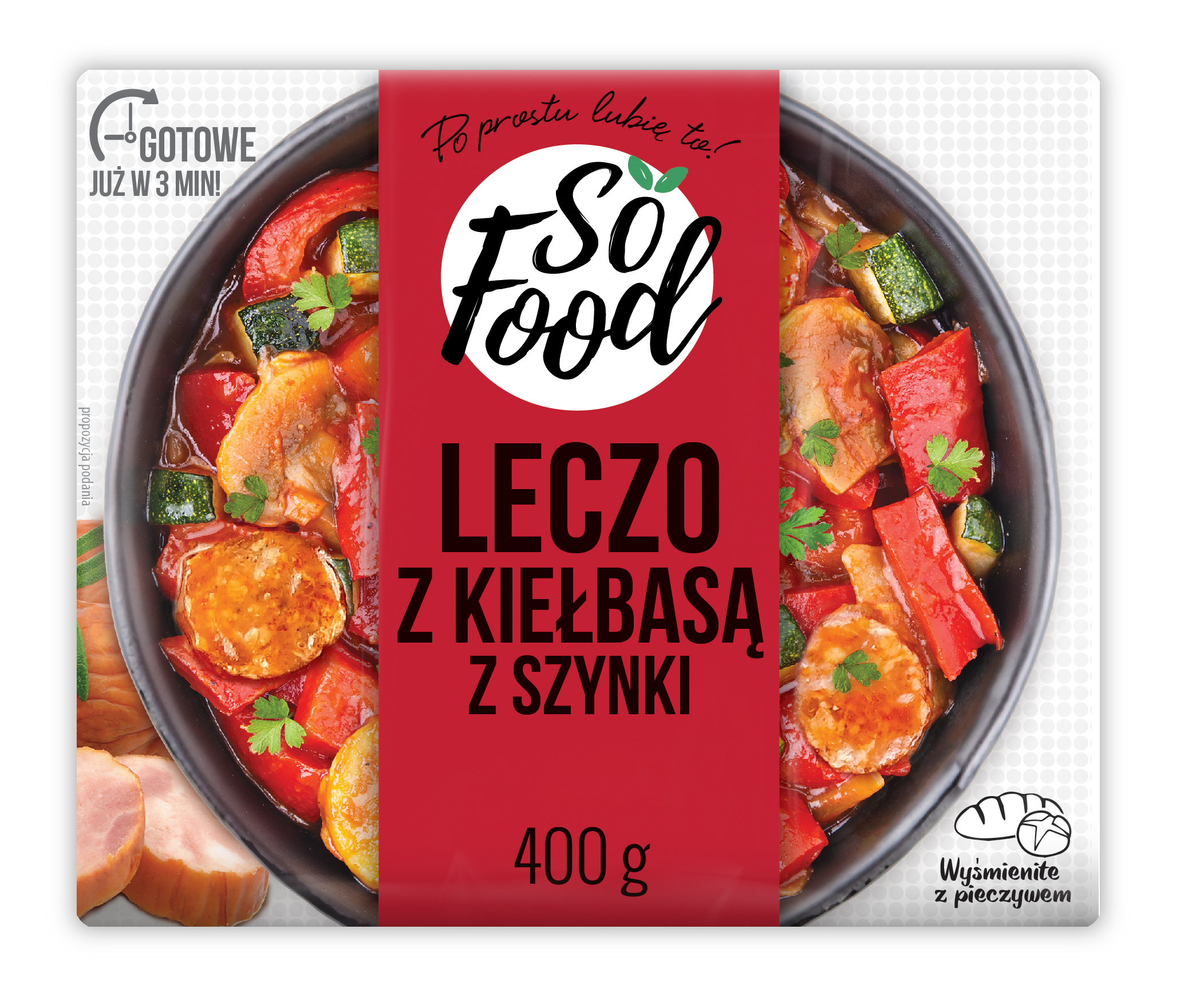 SO FOOD Leczo z kiełbasą z szynki