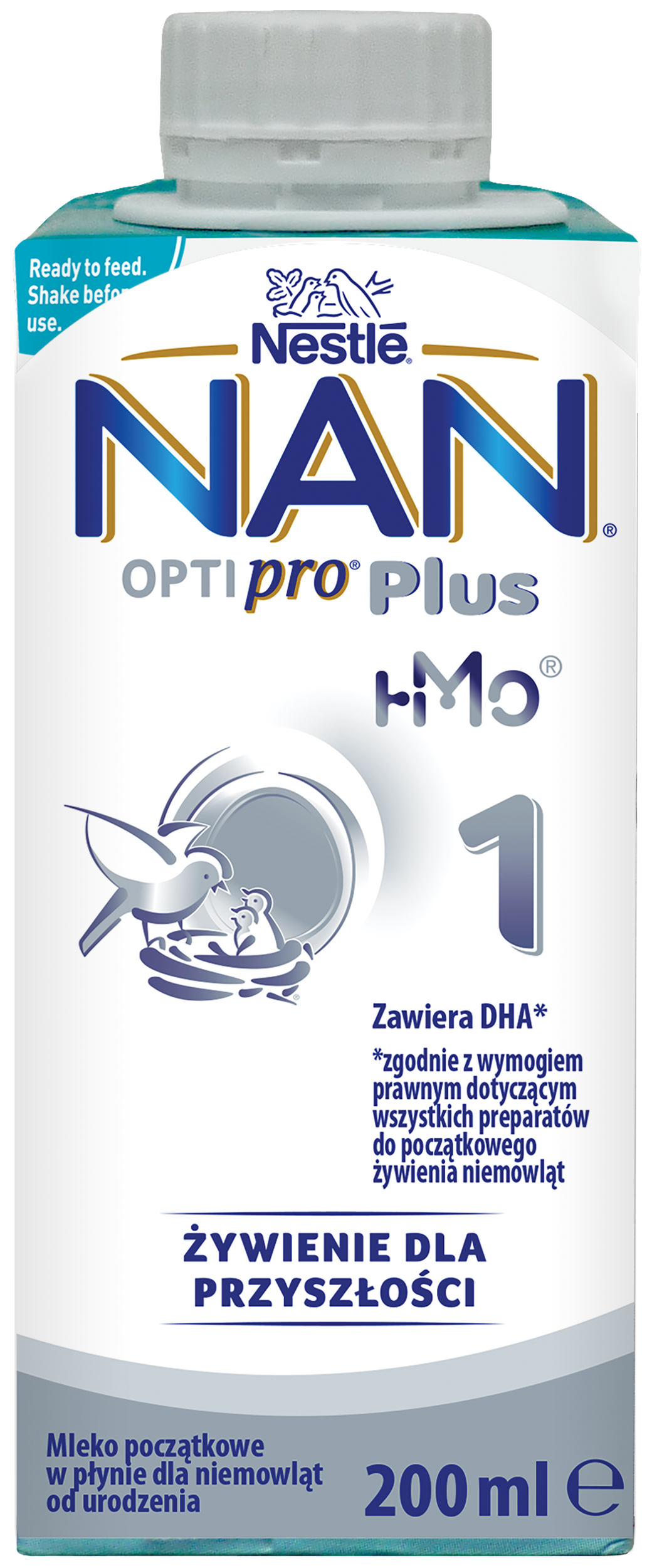 NESTLÉ NAN OPTIPRO PLUS 1 HM-O mleko początkowe gotowe do spożycia dla niemowląt od urodzenia 200 ml frisco.pl