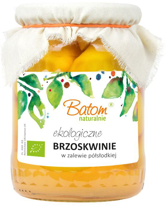 BATOM Brzoskwinie w zalewie półsłodkiej BIO