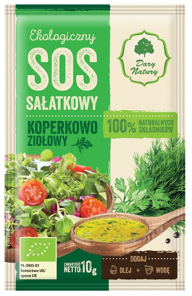 DARY NATURY Sos sałatkowy koperkowo-ziołowy BIO