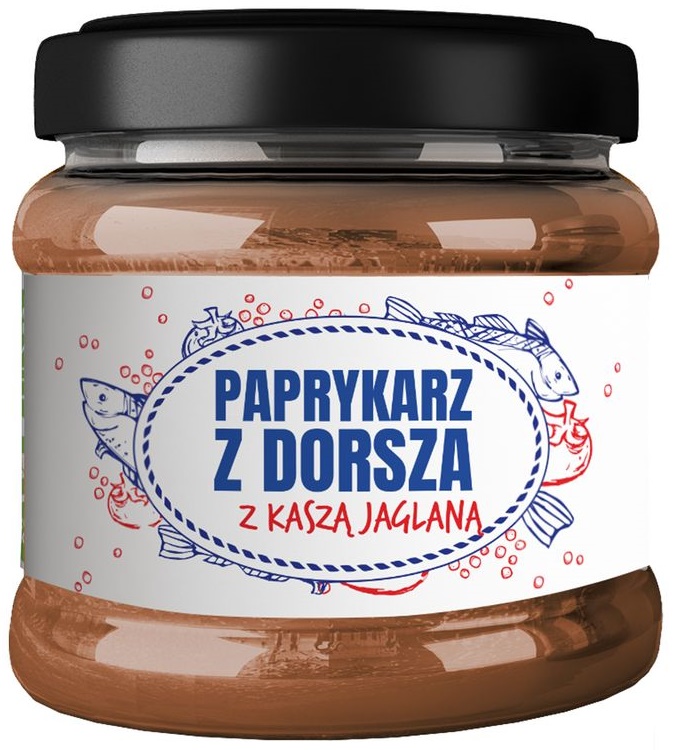 KUTER FISH Paprykarz z dorsza z kaszą jaglaną