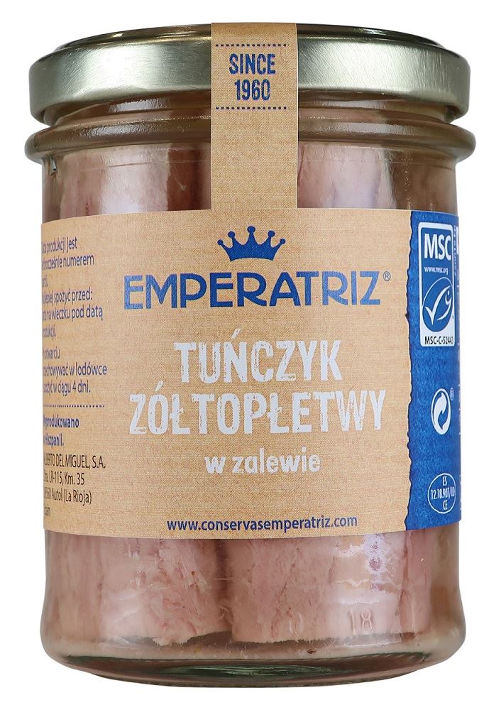 EMPERATRIZ Tuńczyk żółtopłetwy filety w sosie własnym