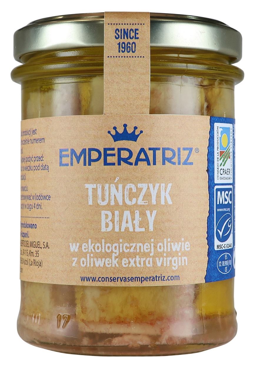 EMPERATRIZ Tuńczyk biały filety MSC w BIO oliwie z oliwek extra virgin