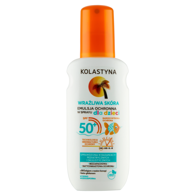 KOLASTYNA Wrażliwa Skóra Emulsja ochronna w sprayu dla dzieci SPF 50+