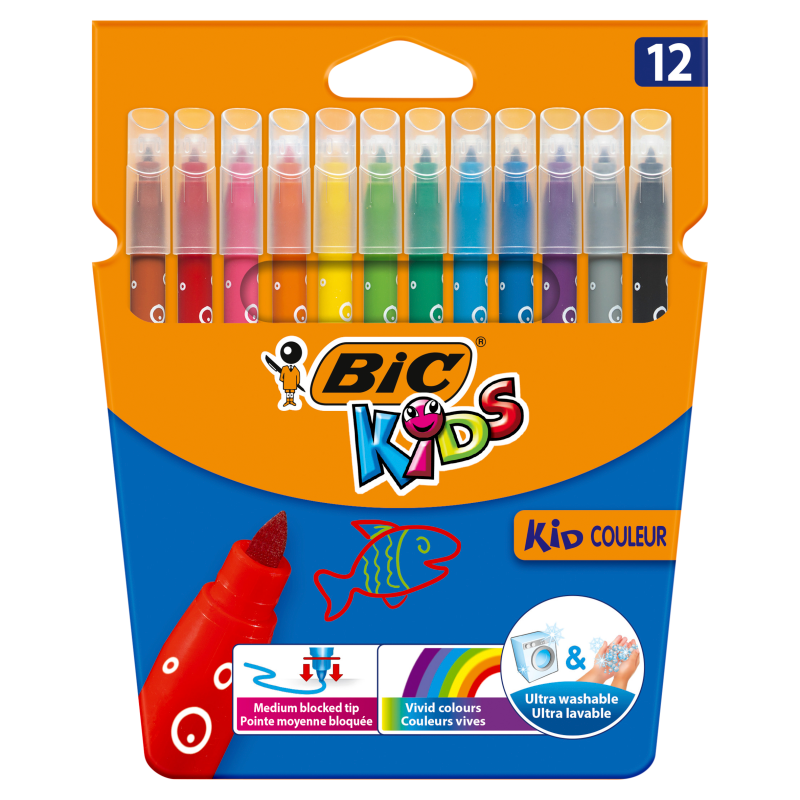 BIC Kids Flamastry Kid Couleur Pudełko 12 szt.