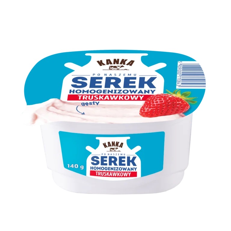 KANKA Serek homogenizowany o smaku truskawkowym