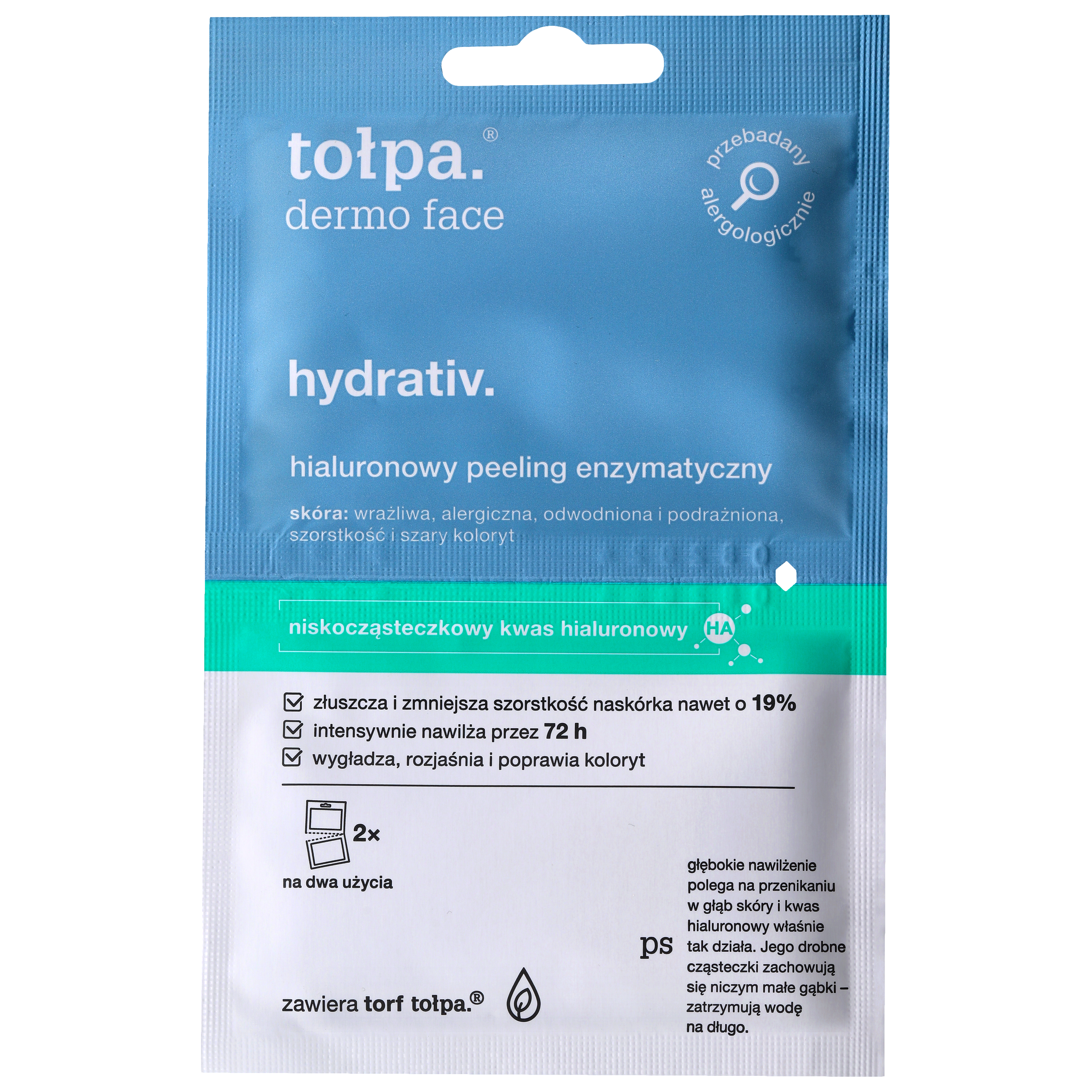TOŁPA dermo face hydrativ Hialuronowy peeling enzymatyczny
