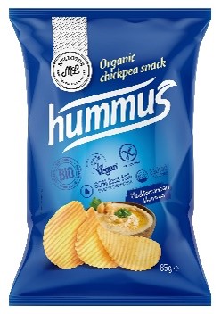 ORGANIQUE Chipsy z ciecierzycy o smaku hummusu bezglutenowe BIO