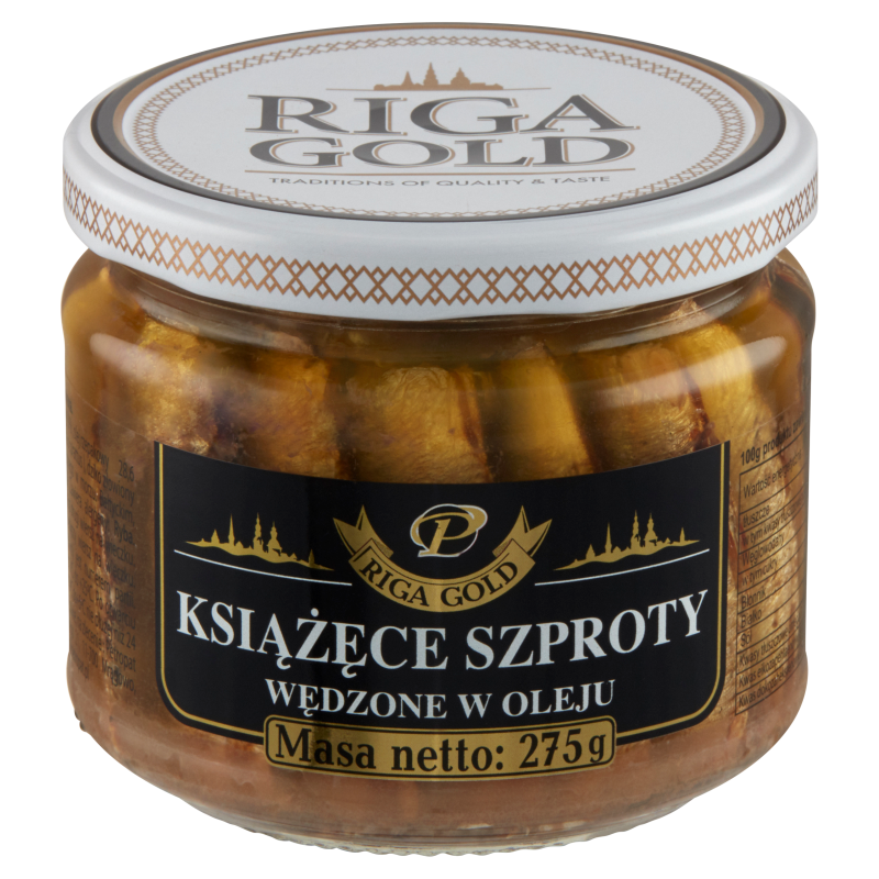 RIGA GOLD Książęce szproty wędzone w oleju