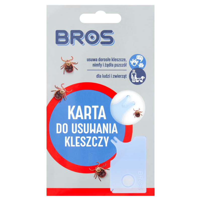 BROS Karta do usuwania kleszczy