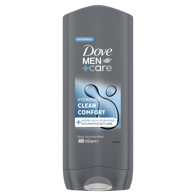 DOVE Men+Care Clean Comfort Żel pod prysznic do ciała twarzy i włosów
