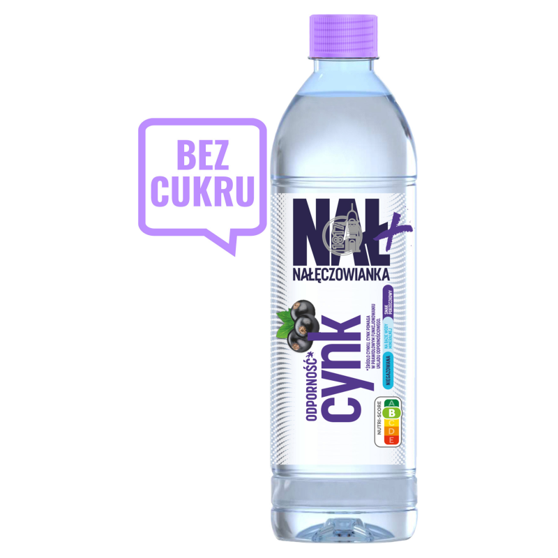 NAŁĘCZOWIANKA NAŁ+ Napój z dodatkiem cynku o smaku porzeczkowym