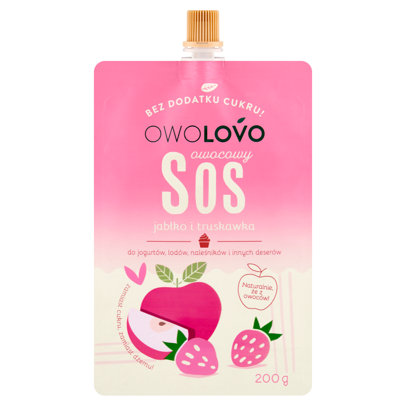 OWOLOVO Sos owocowy - jabłko i truskawka