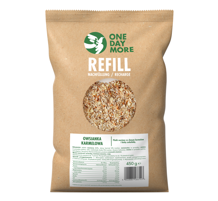 ONE DAY MORE REFILL Owsianka Karmelowa