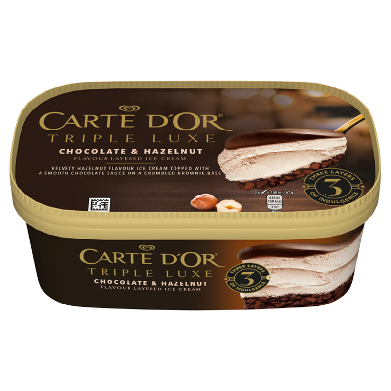 CARTE D'OR TRIPLE LUXE Chocolate & Hazelnut Lody