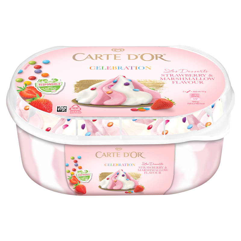 CARTE D'OR Lody Celebrations Strawberry & Marshmallow