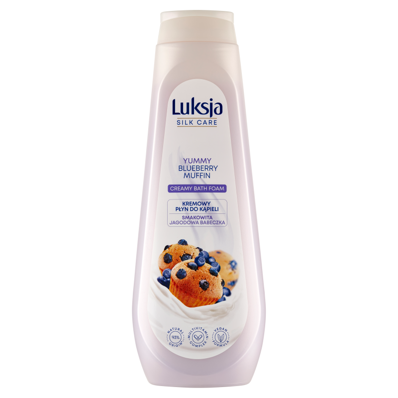 LUKSJA Silk Care Płyn do kąpieli Smakowita Jagodowa Babeczka frisco.pl