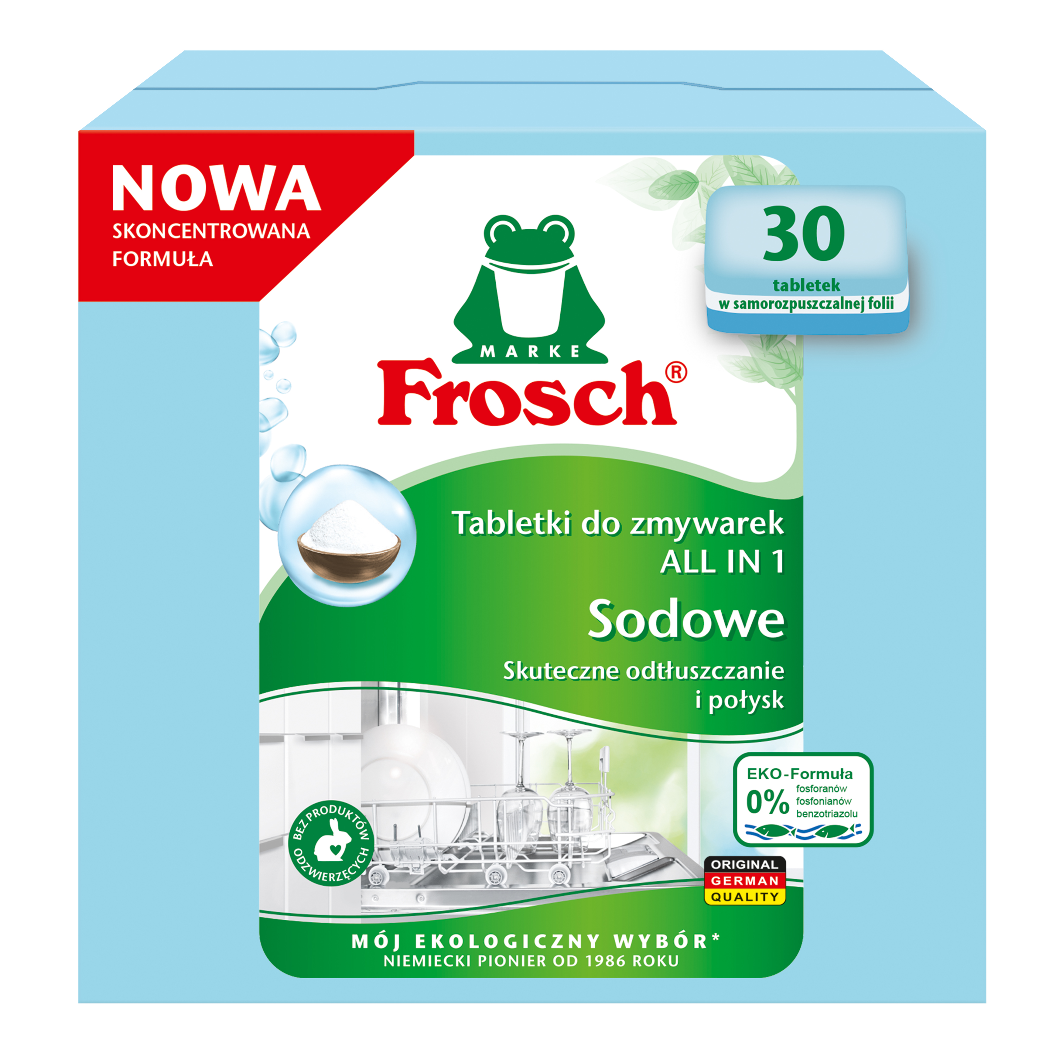 FROSCH Sodowe tabletki do zmywarki 30 szt.