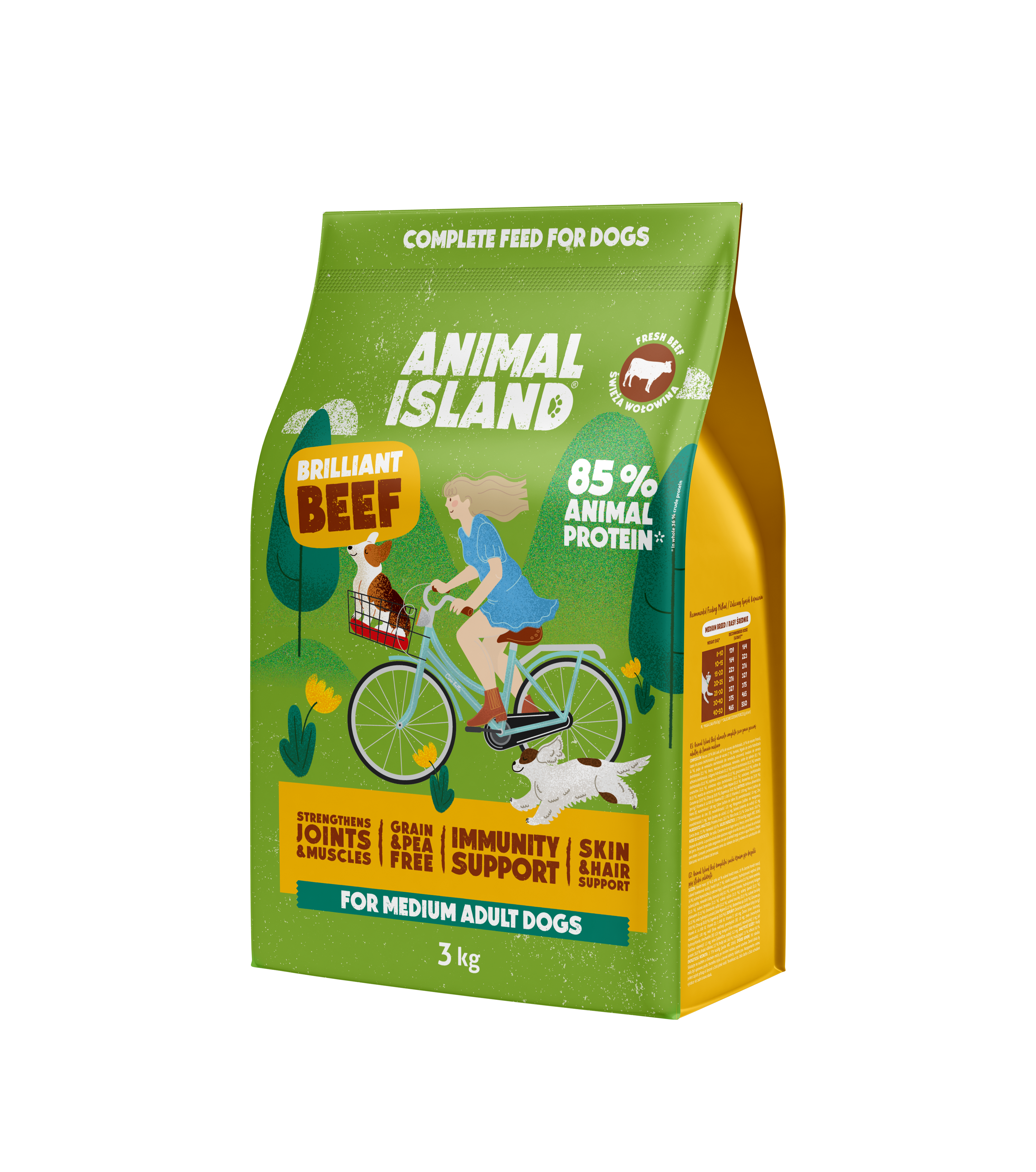 ANIMAL ISLAND Sucha karma dla psa - Wołowina