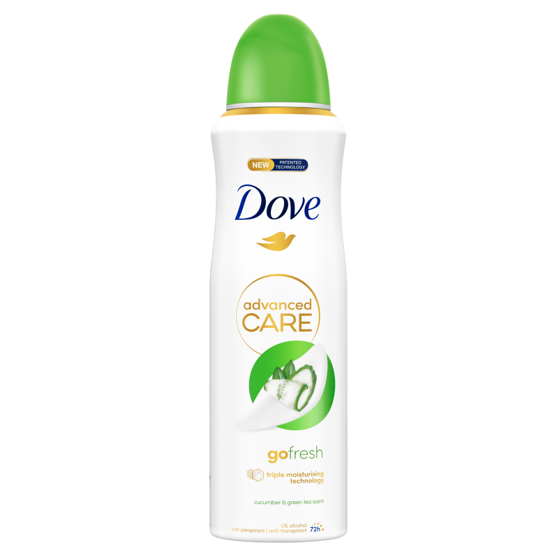 DOVE Advanced Care Antyperspirant w aerozolu Cucumber & Green Tea Scent