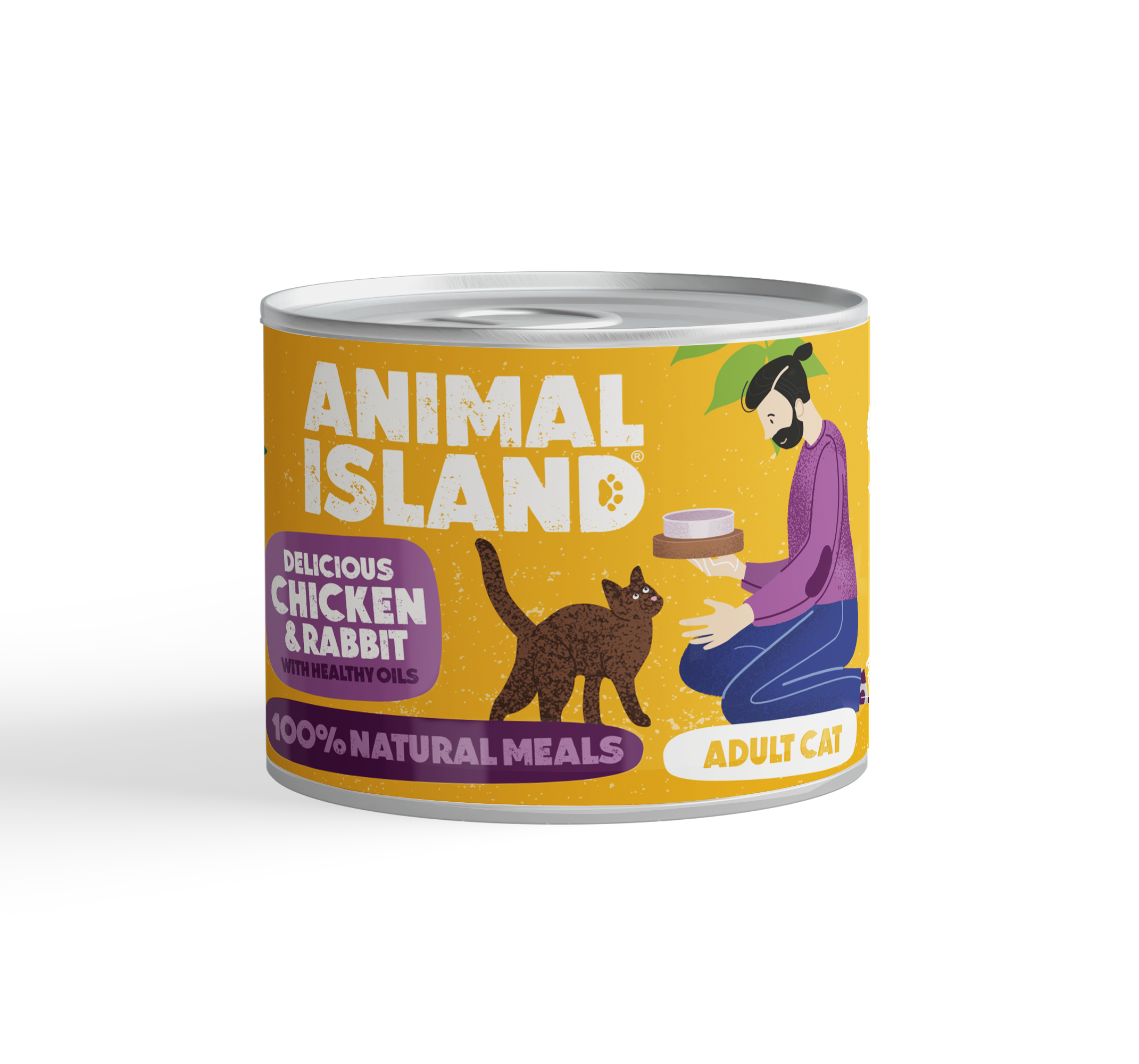 ANIMAL ISLAND Mokra karma dla kota Kurczak Królik