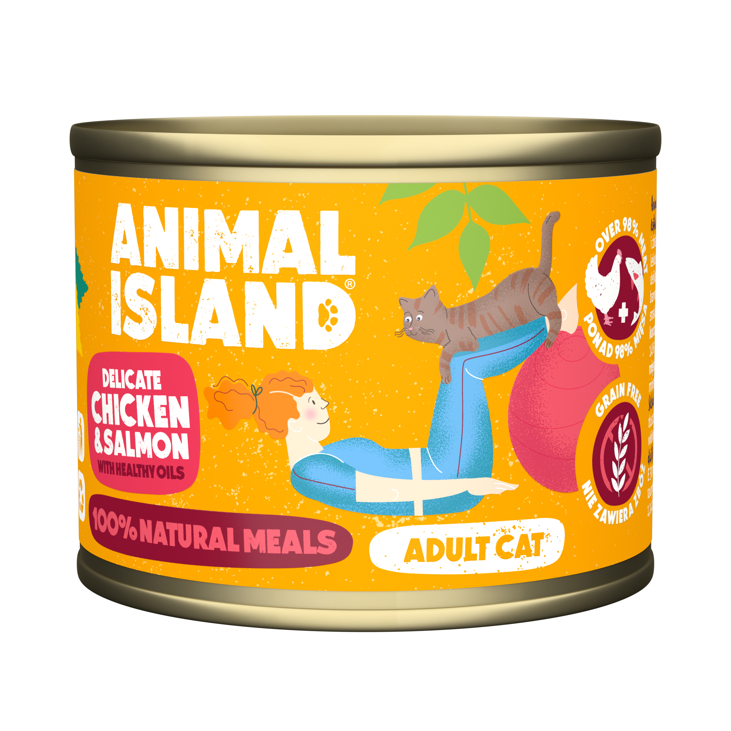 ANIMAL ISLAND Mokra karma dla kotów Kurczak Łosoś