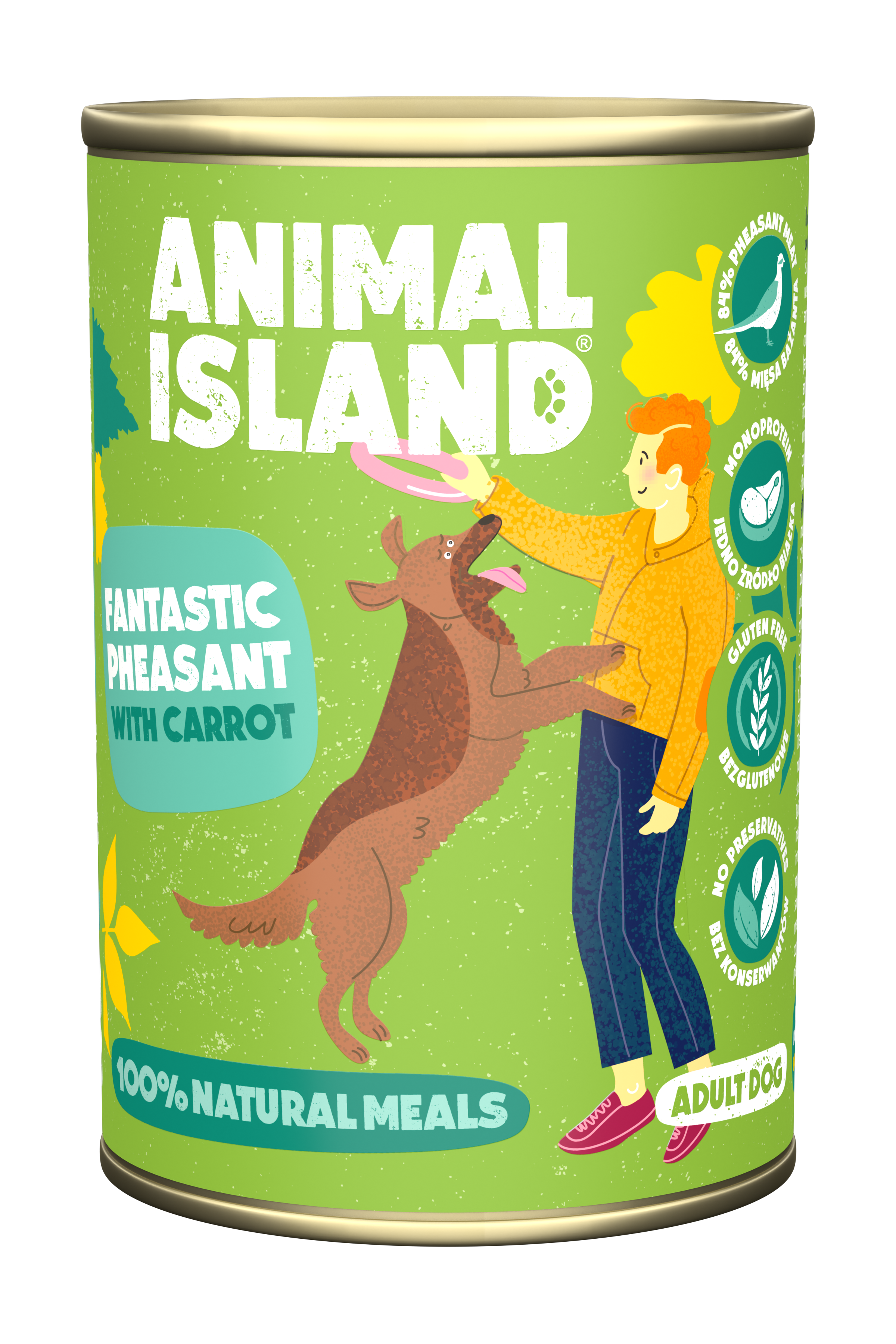 ANIMAL ISLAND Karma mokra dla psa Bażant z marchewką