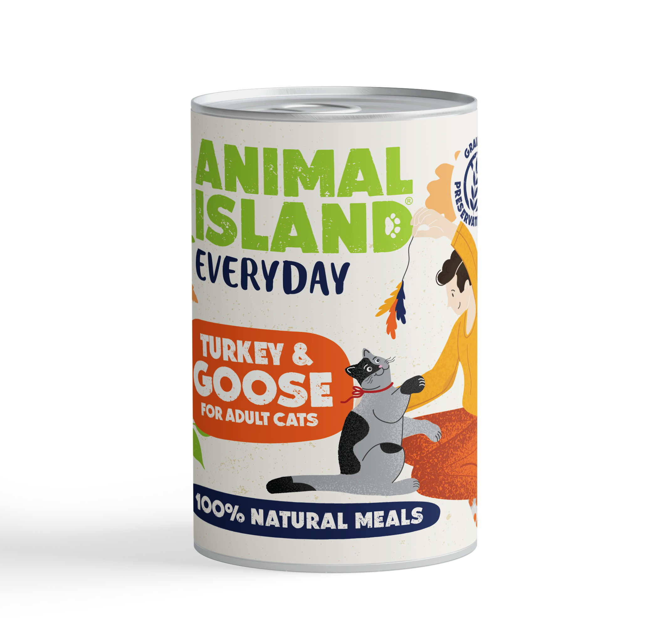 ANIMAL ISLAND Karma mokra dla kota Indyk Gęś