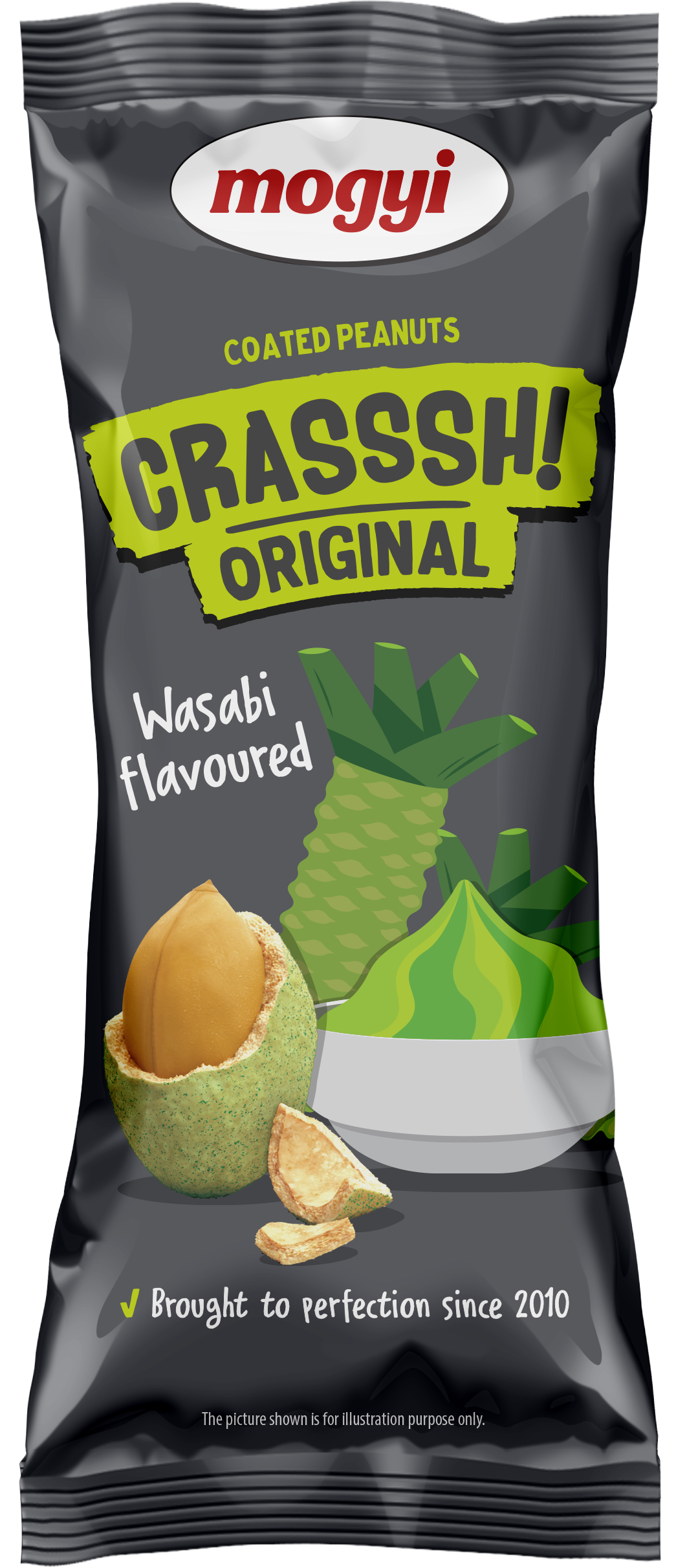 MOGYI Crasssh - Orzeszki ziemne w skorupce o smaku wasabi