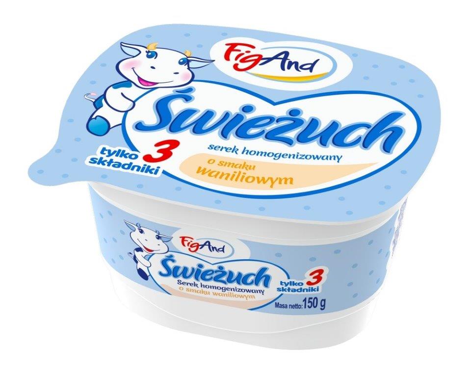FIGAND Serek homogenizowany Świeżuch o smaku waniliowym frisco.pl