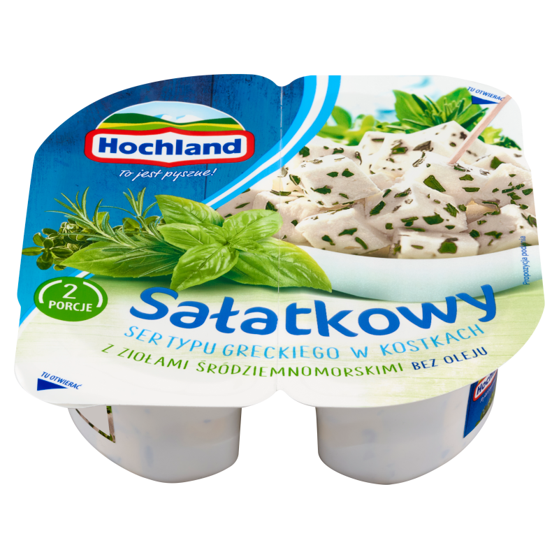 HOCHLAND Sałatkowy ser typu greckiego w kostkach z ziołami śródziemnomor. frisco.pl