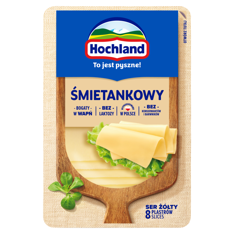 HOCHLAND Sielski Ser żółty śmietankowy (plastry) frisco.pl