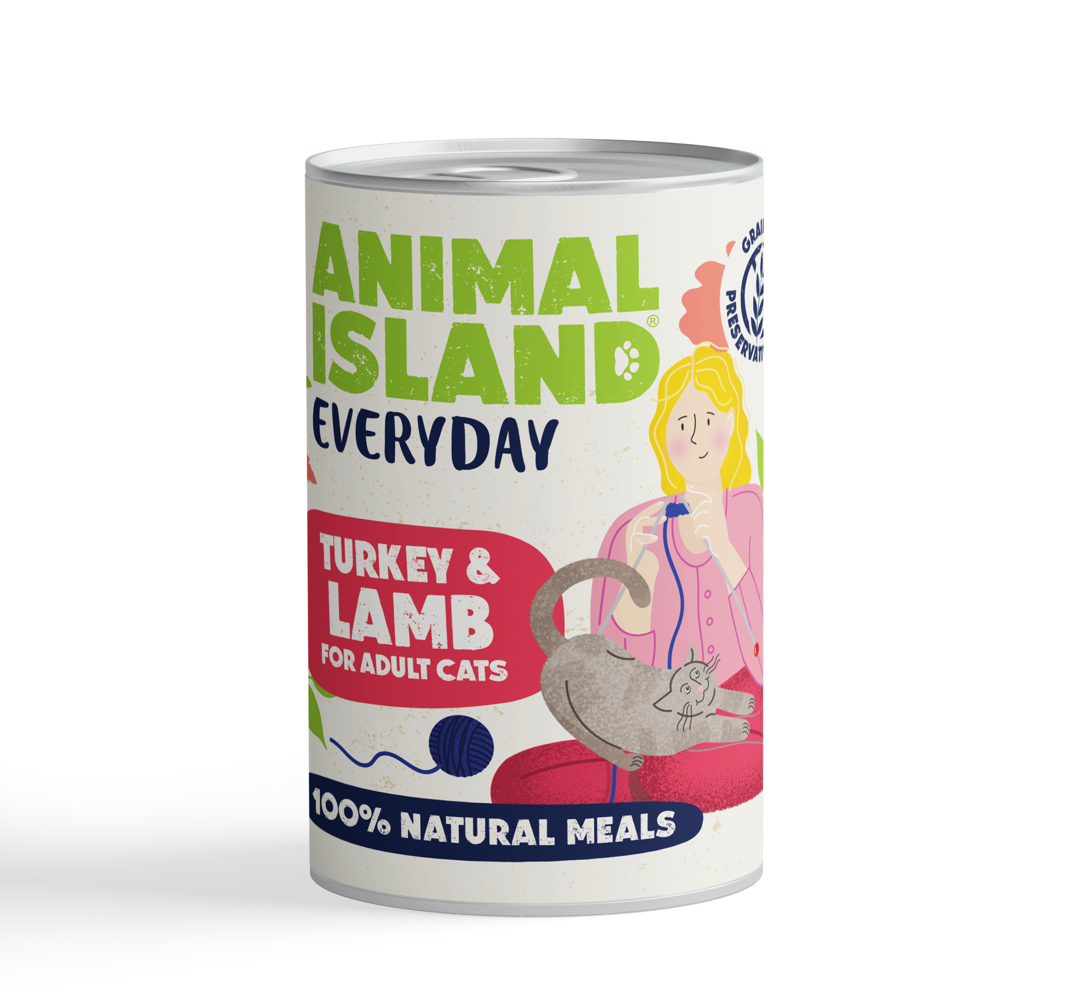 ANIMAL ISLAND Mokra karma dla kota Indyk Jagnięcina