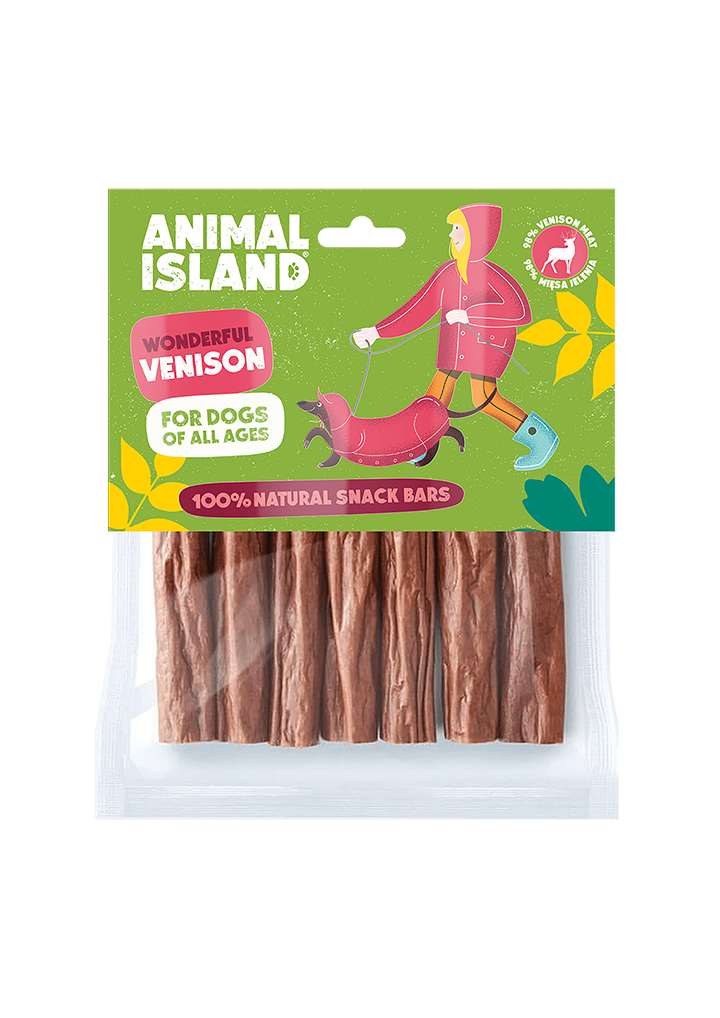 ANIMAL ISLAND Kabanos z jelenia 7 szt.