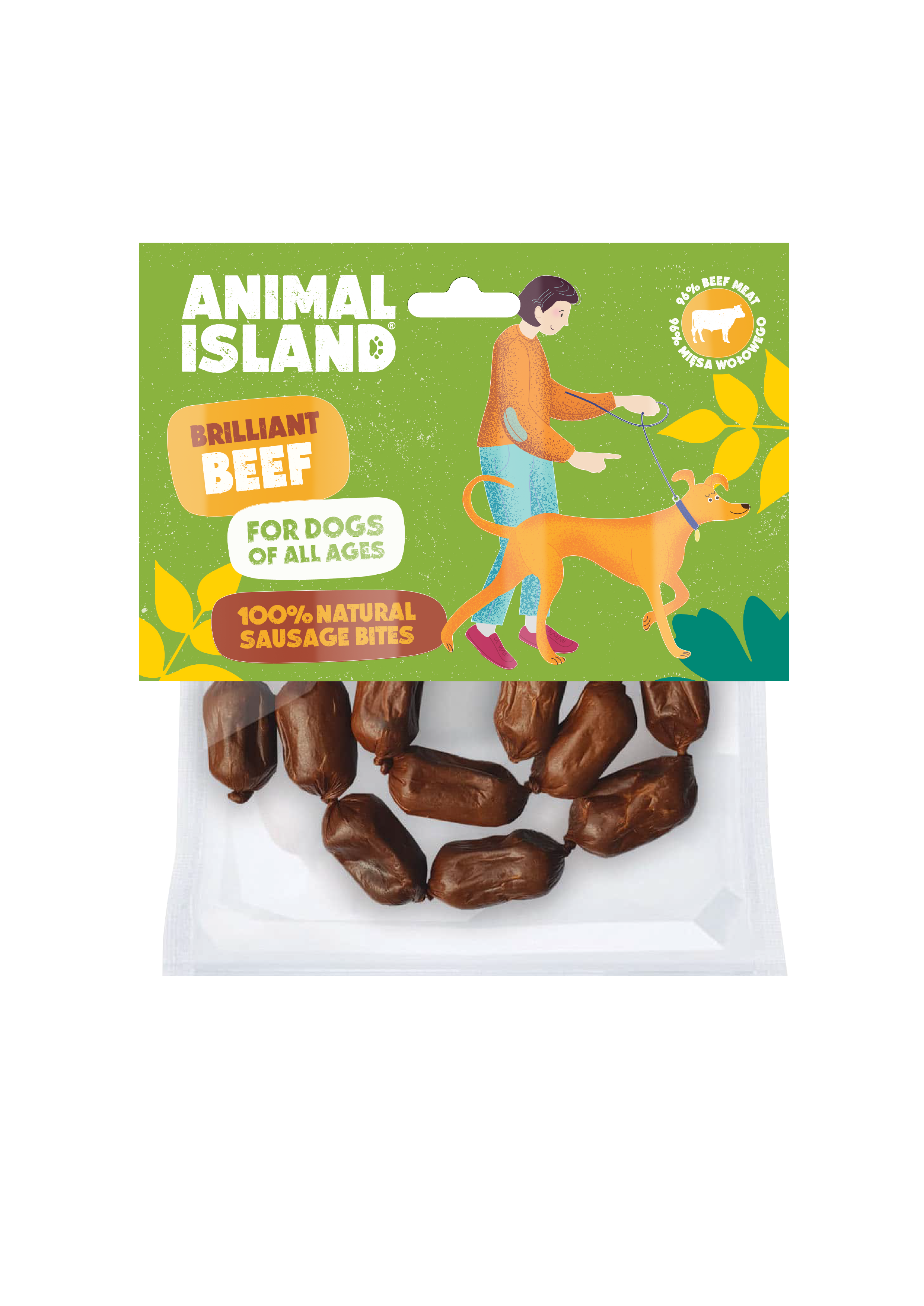 ANIMAL ISLAND Kiełbaski z wołowiny