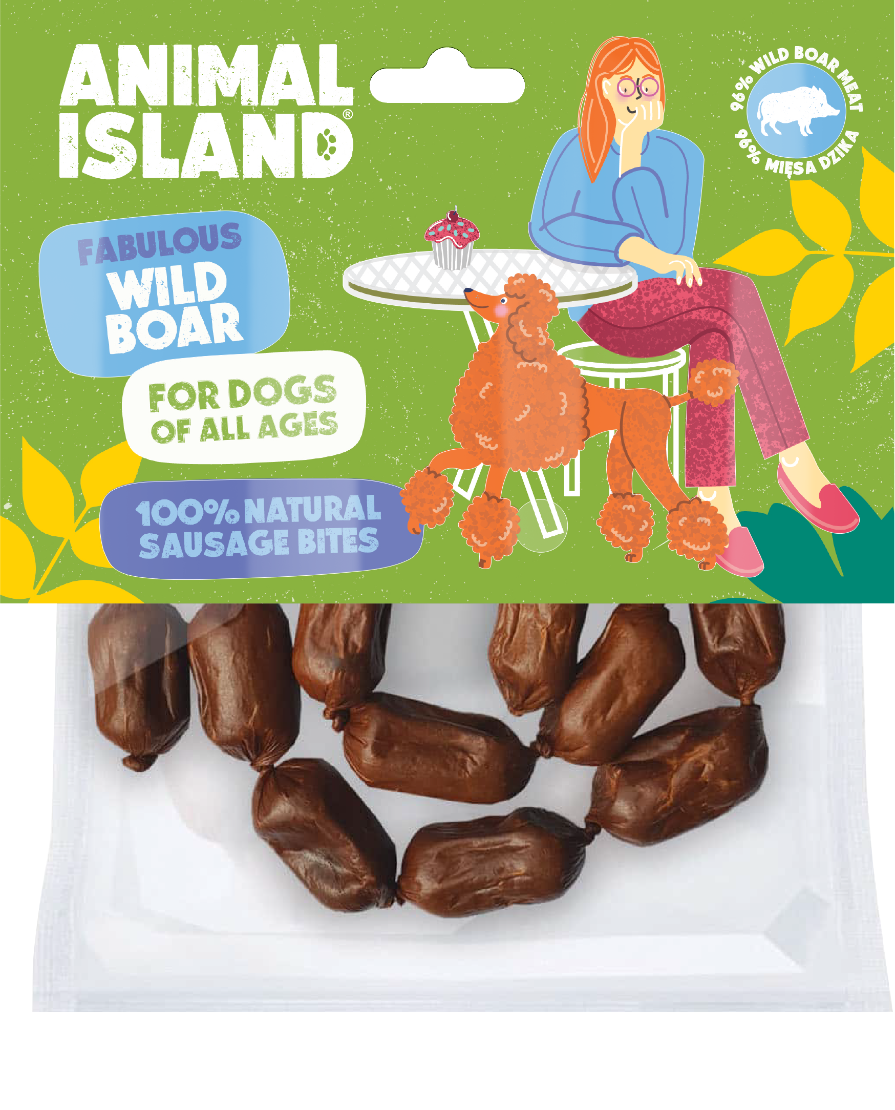 ANIMAL ISLAND Kiełbaski z dzika