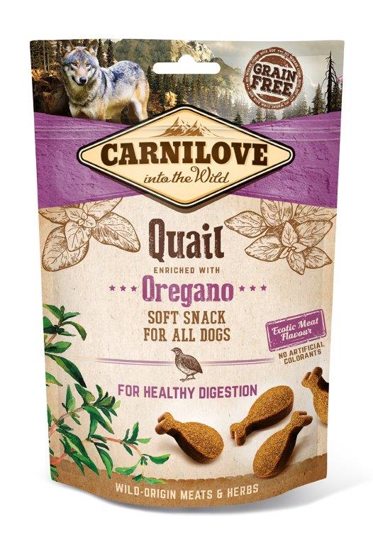 CARNILOVE Przekąska dla psa Przepiórka Oregano