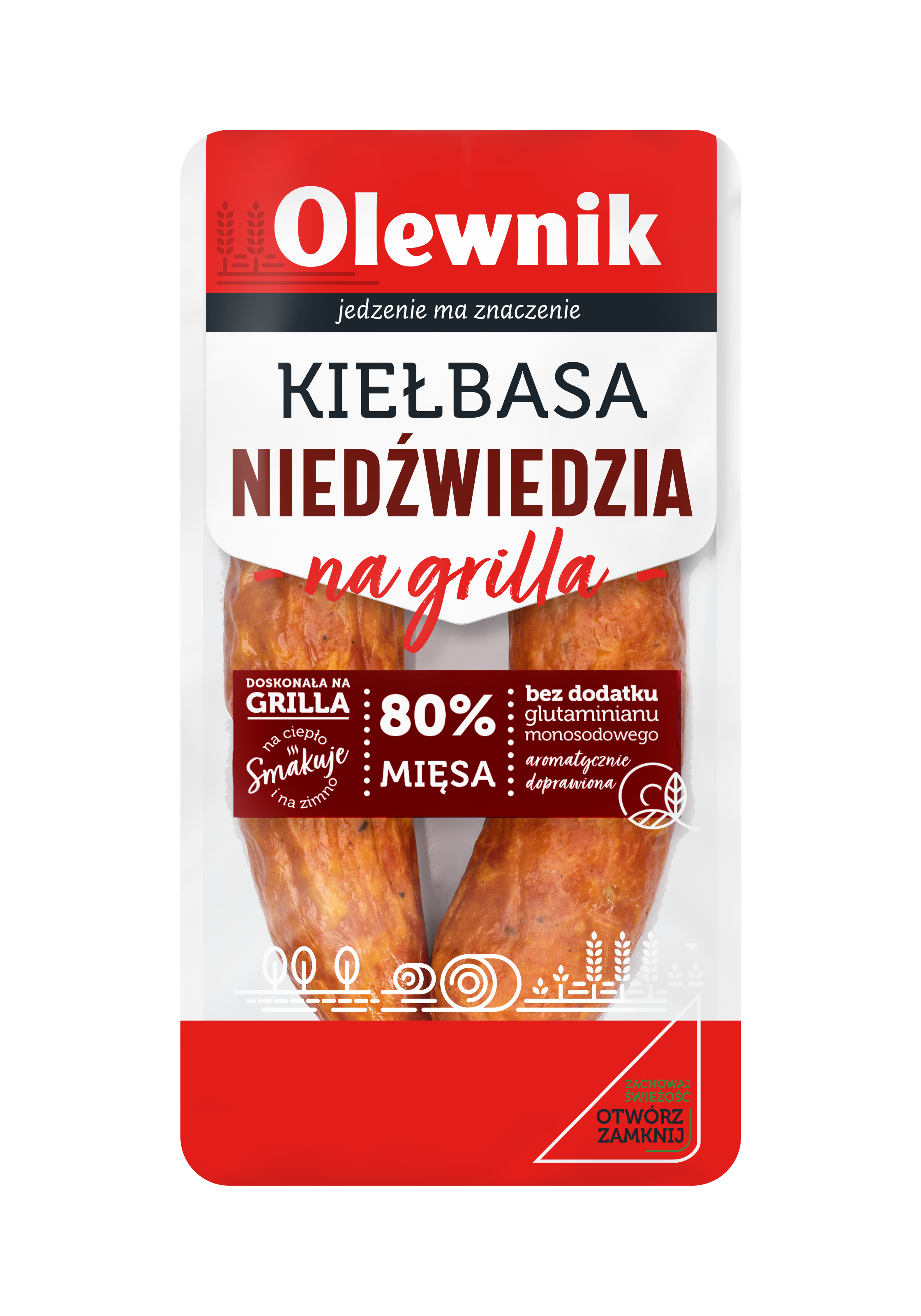 OLEWNIK Kiełbasa niedźwiedzia wieprzowa