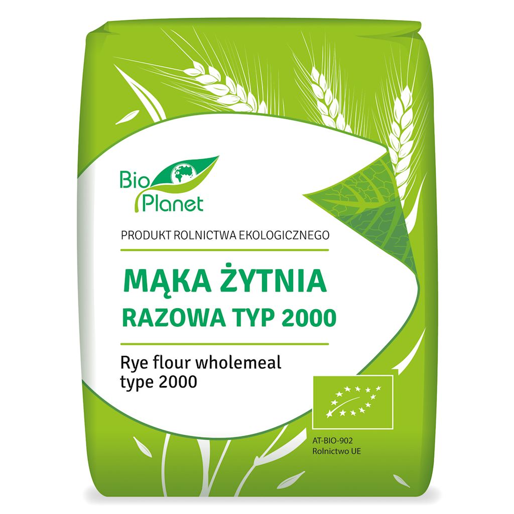 BIO PLANET Mąka żytnia razowa (typ 2000) BIO