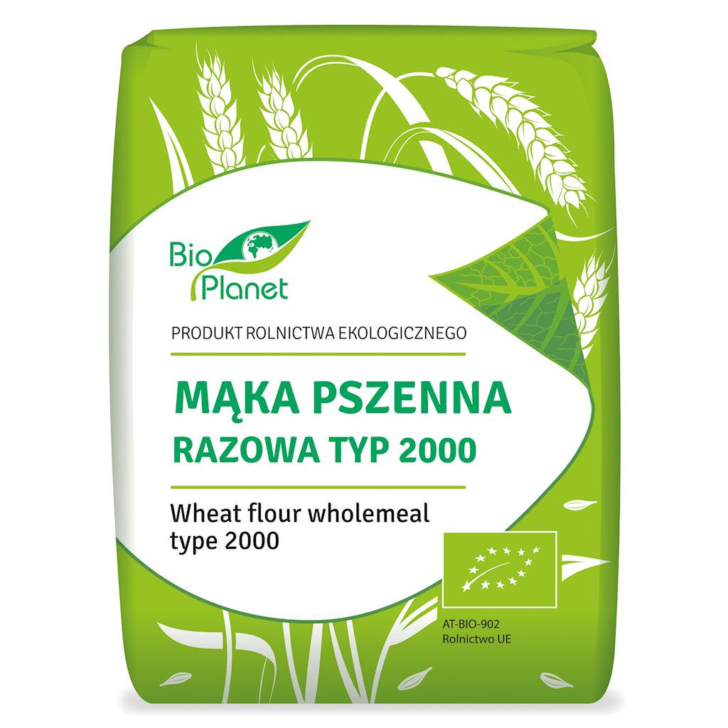 BIO PLANET Mąka pszenna razowa (typ 2000) BIO