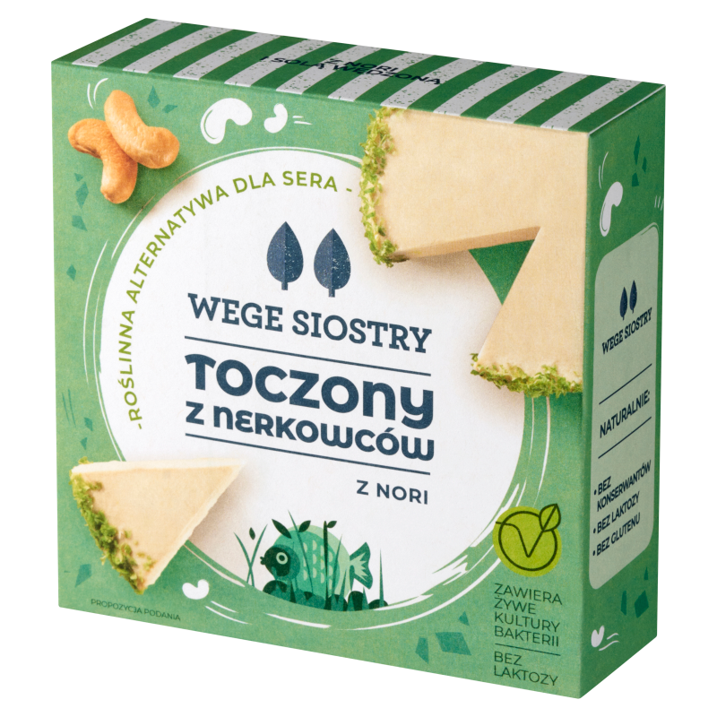WEGE SIOSTRY Toczony z nerkowców z solą wędzoną i nori