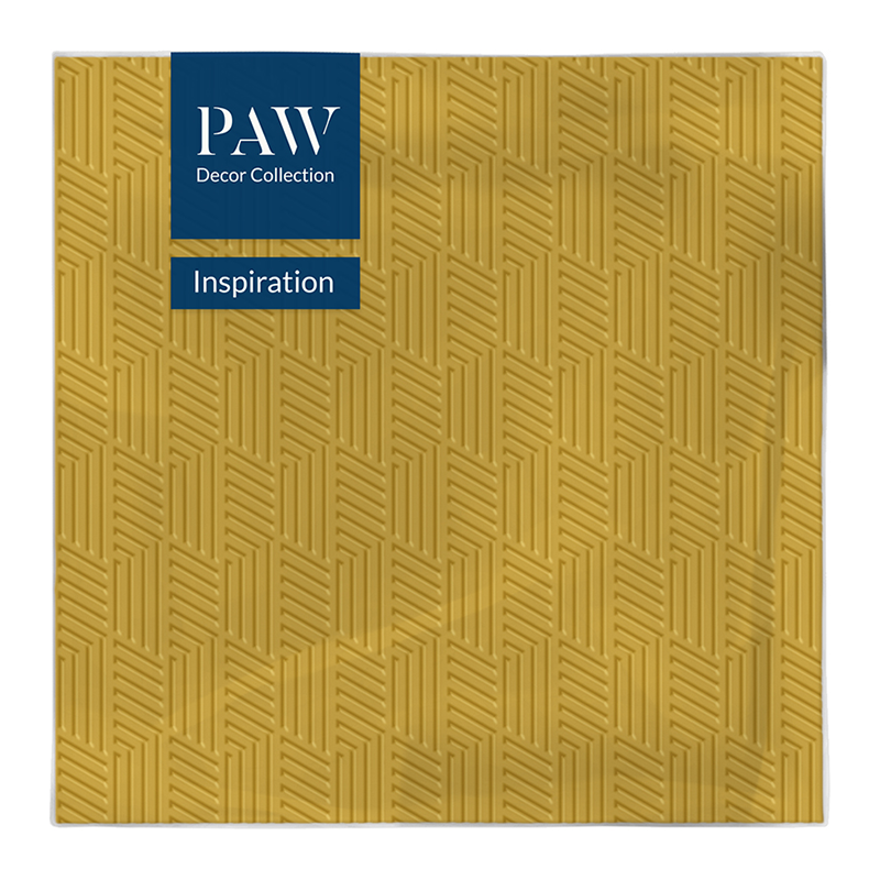 PAW DECOR COLLECTION Serwetki z bibuły 3-warstwowej Inspiration Texture Gold 20 szt.