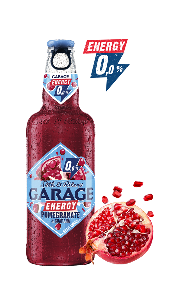 GARAGE ENERGY Pomegranate & Guarana Piwo bezalkoholowe (butelka bezzwrotna)