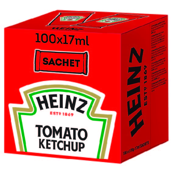 HEINZ Ketchup w saszetkach 100 szt. (100x 17ml)