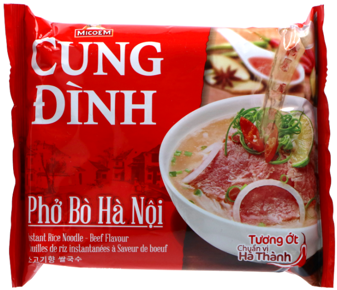 CUNG DINH Zupa Pho Bo o smaku wołowiny z makaronem ryżowym (instant)