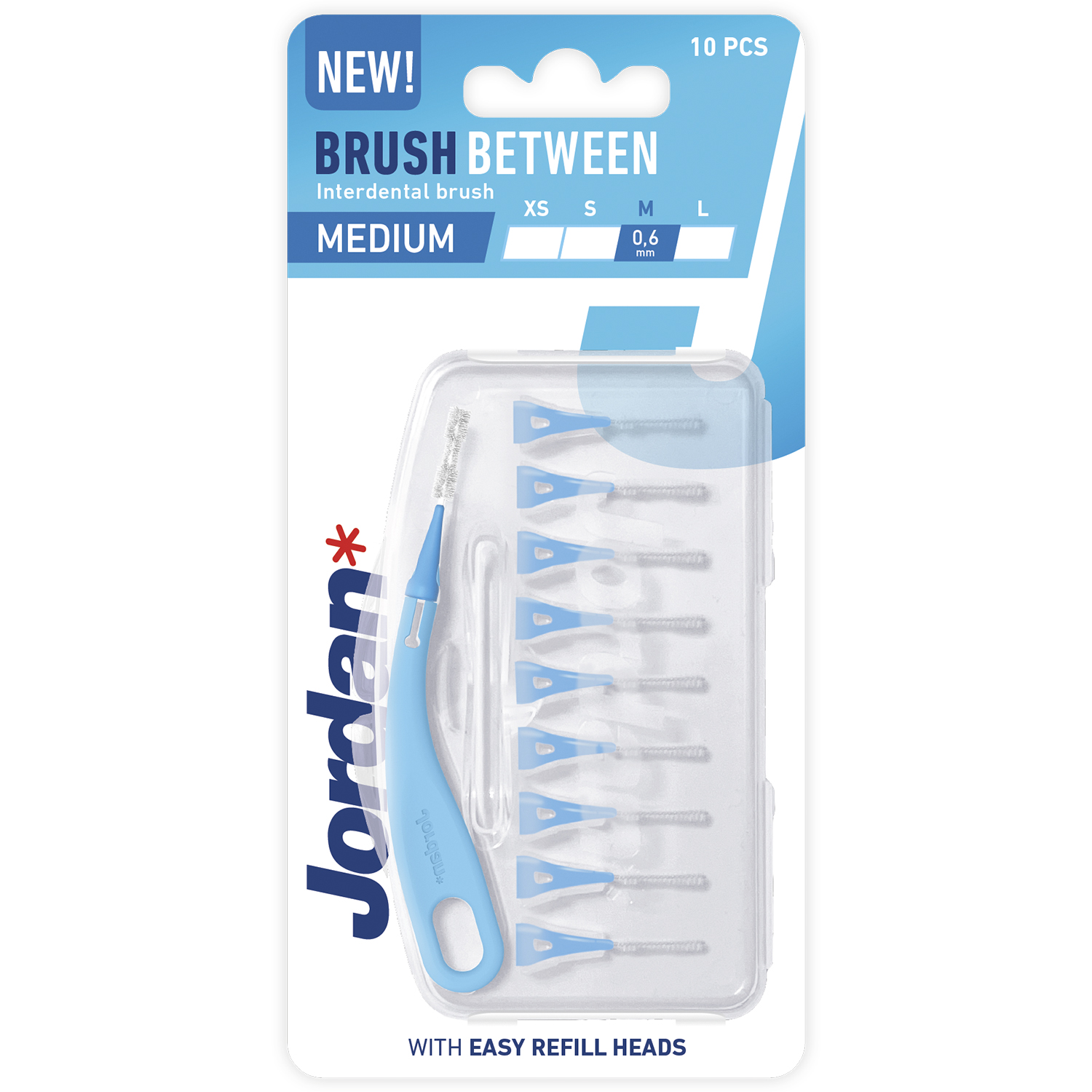JORDAN Szczoteczki międzyzębowe Brush Between M 10 szt.